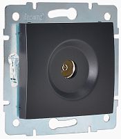 Розетка TV Оконечная без рамки Lezard Karina 1-м. черный бархат картинка